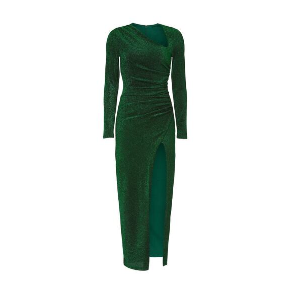 Alexia Admor Metallic Dress Green Womens Size XL - Picture 5 of 14